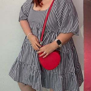 NASTY GAL BLACK AND WHITE DRESS